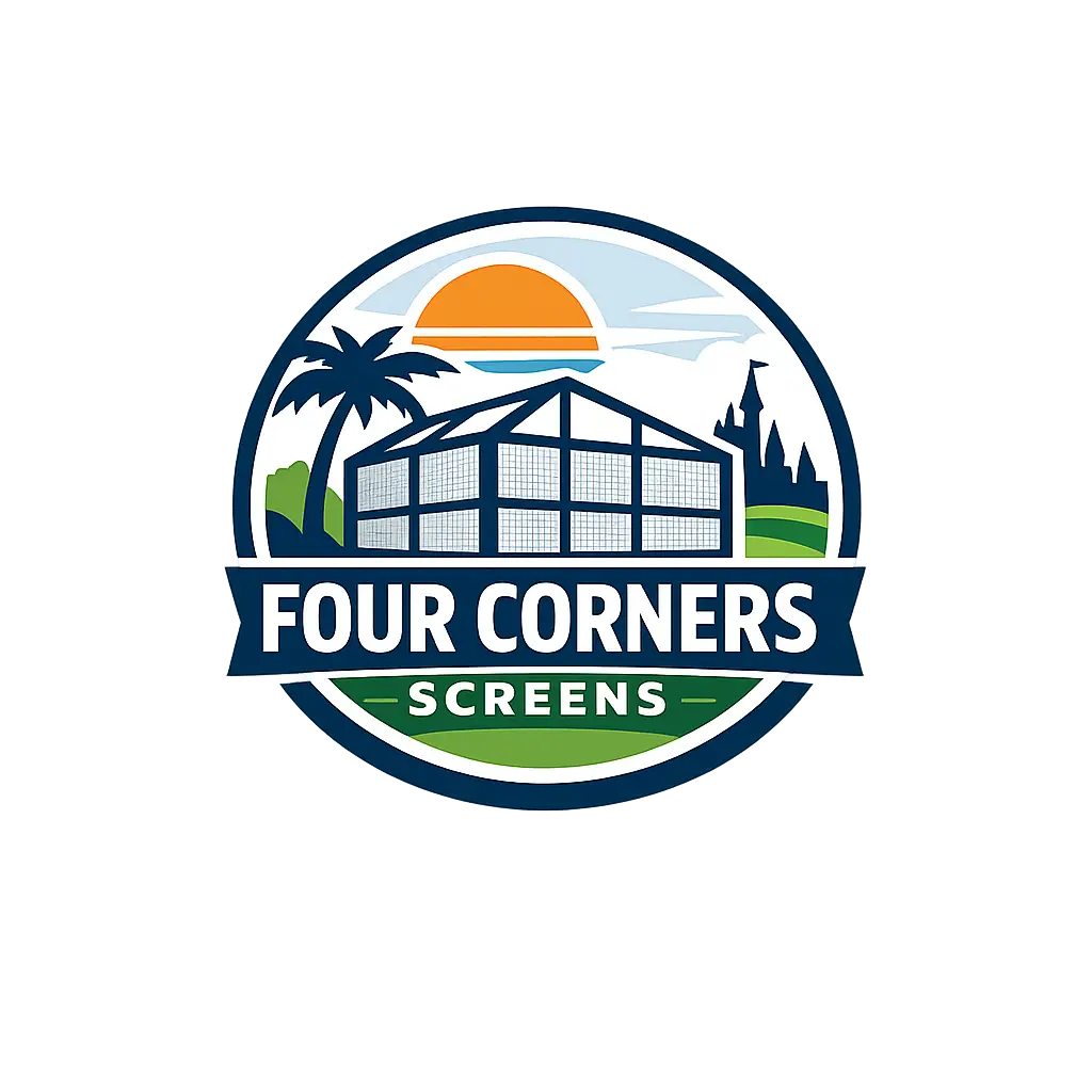 Four Corners Screens logo for screen enclosure services in Four Corners, FL